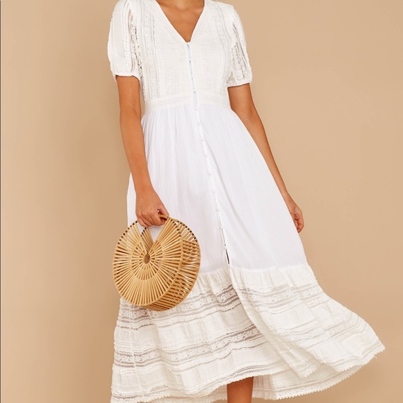 White Lace Dress - Picture 1 of 8